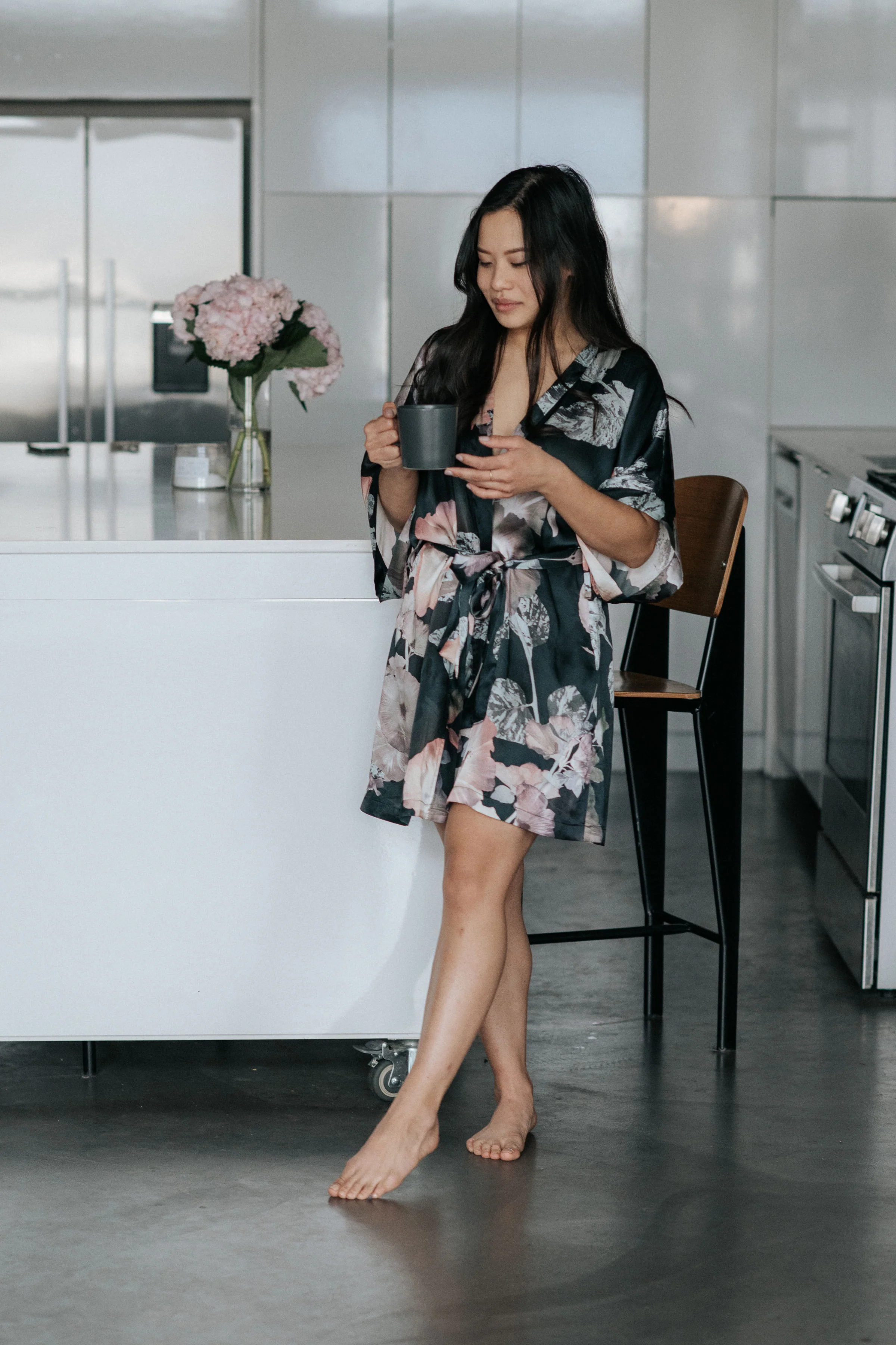 Mana Mahina Short Kimono Robe - Image 4