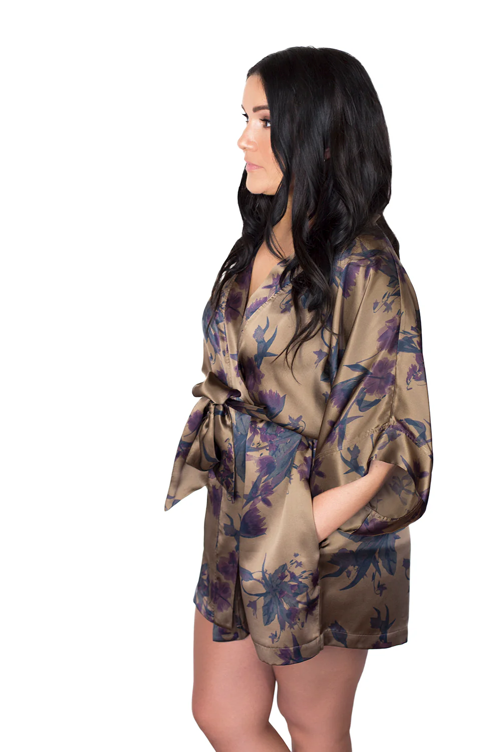 Cielo Oro Short Kimono Robe - Image 4